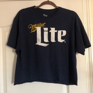 Cropped Miller Lite shirt